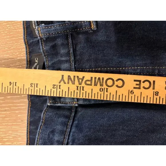 Banana Republic Jeans Women 30 Dark Wash Ultra High Rise Barrel Leg Button Fly - Picture 6 of 10